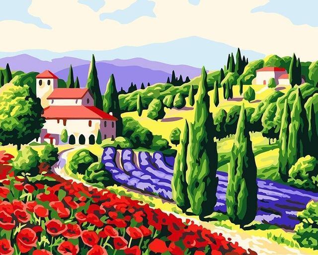 20+ Framed and UnFramed Countryside, Vintage, Old City Paintings