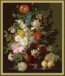 20+ Framed and Unframed Flowers Paintings - All Paint by numbers