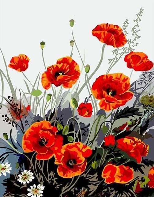 24 Different Paint by Number Painting Collection - All Paint by numbers
