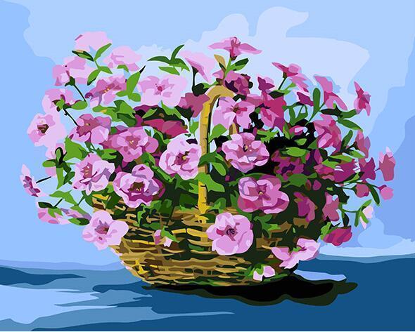 24 Framed and unframed Flowers Paintings - All Paint by numbers