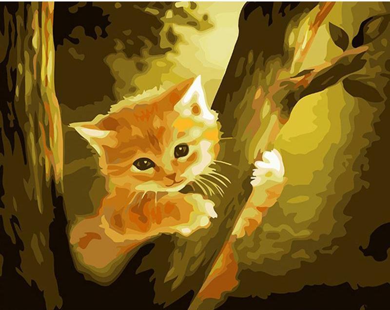 cute cat paint by numbers