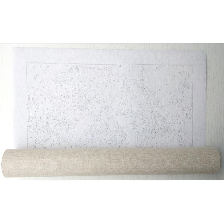 White Flowers Painting - Paint it and Hand in Your House - All Paint by numbers