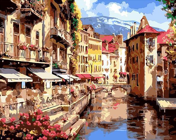 old city paint by number kit