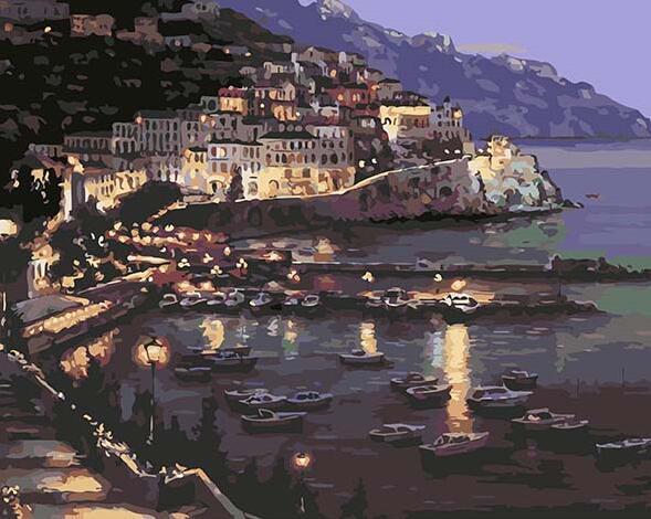 night painting by numbers