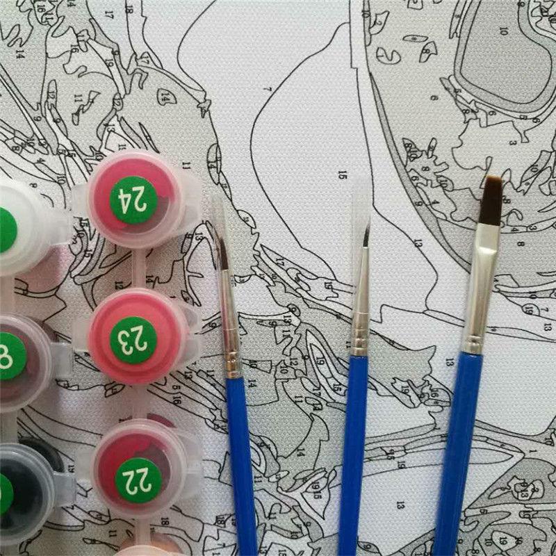 Rural Life Market Place Painting Kit - All Paint by numbers