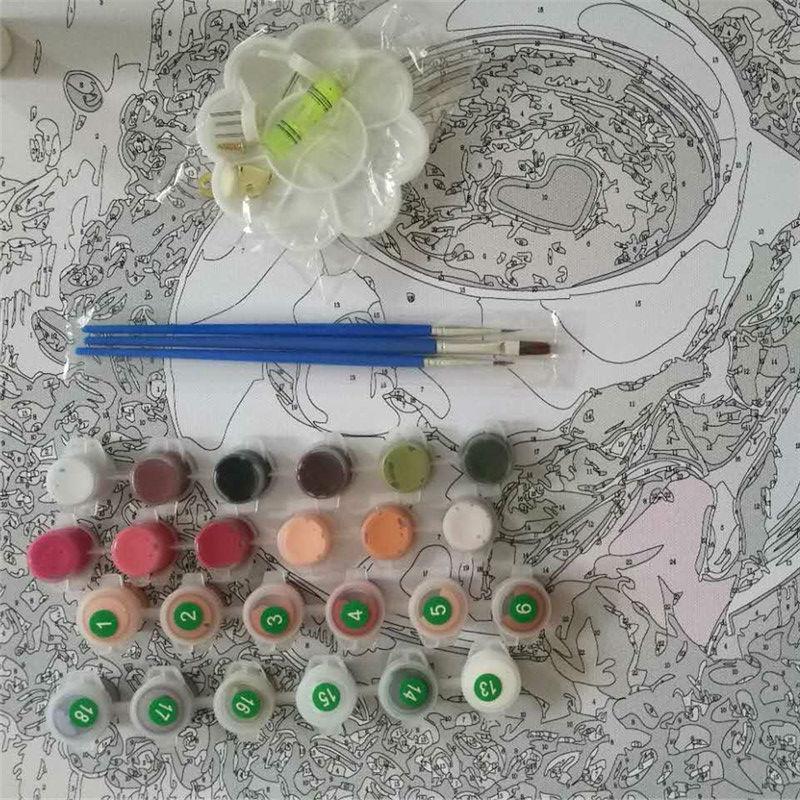 Rural Life Market Place Painting Kit - All Paint by numbers