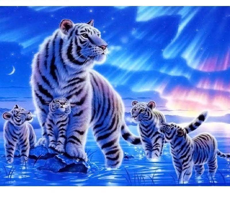 Fantasy Leopards Painting - All Paint by numbers