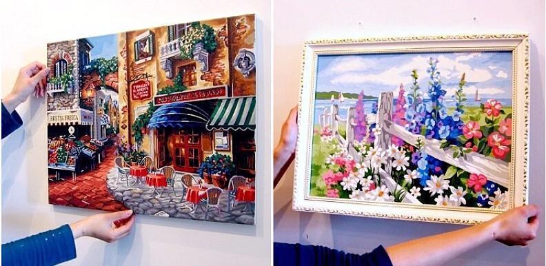 paint by numbers framed