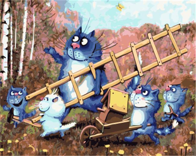 Cartoon Family - All Paint by Numbers