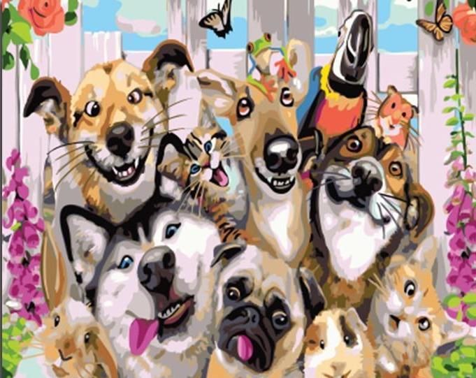 A Group of Friends - All Paint by numbers