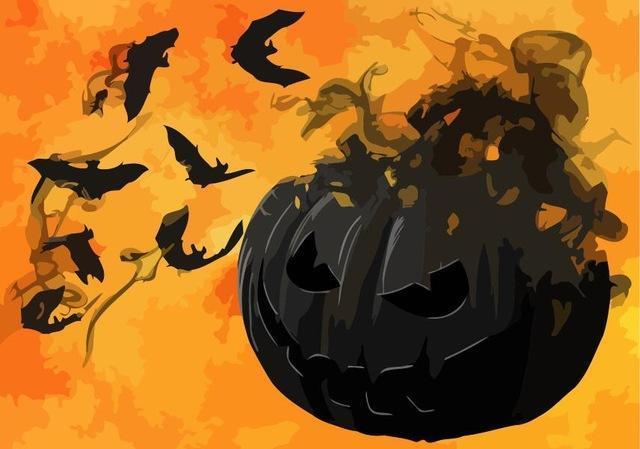 Halloween paint by numbers