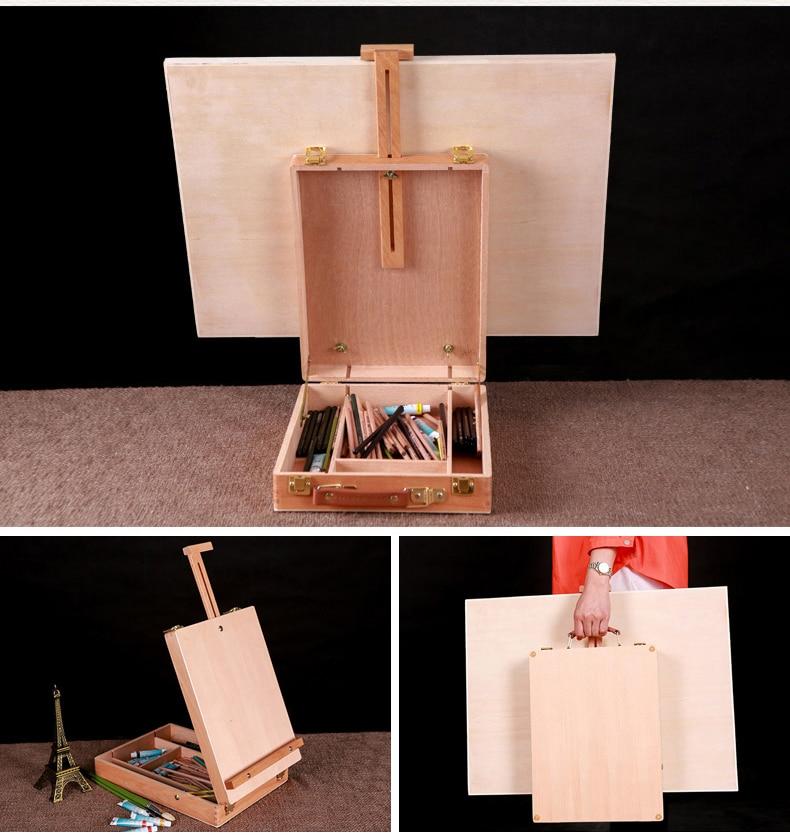 Wooden Easel with Storage