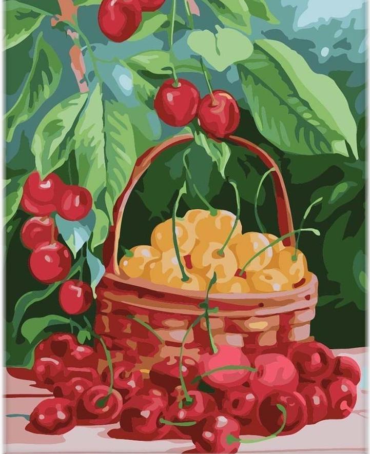 A Cherry Basket - All Paint by numbers