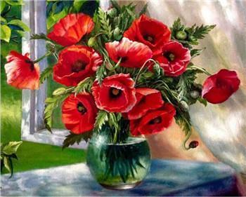 23 Flowers - Piant by Numbers Kits for Adults - All Paint by numbers
