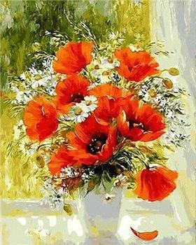 23 Flowers - Piant by Numbers Kits for Adults - All Paint by numbers
