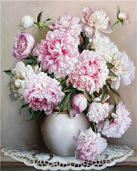 pink flower vase painting kit