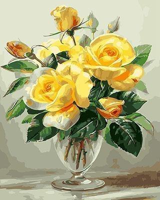 23 Flowers - Piant by Numbers Kits for Adults - All Paint by numbers