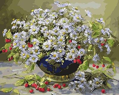 23 Flowers - Piant by Numbers Kits for Adults - All Paint by numbers