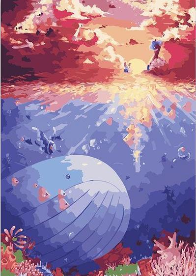 Whale Paint by Numbers Collection - All Paint by numbers