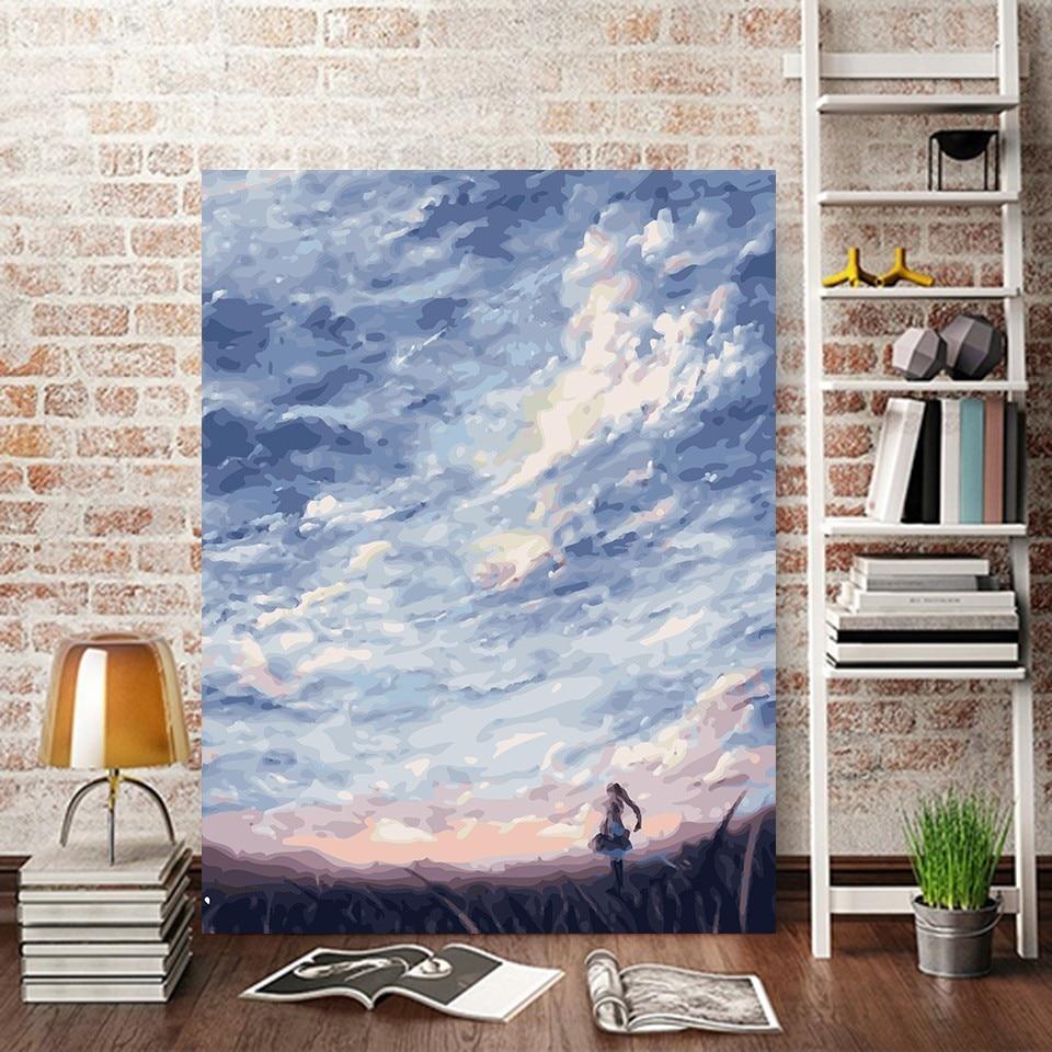 Cloudy Sky Paint By Numbers Kit - All Paint by numbers