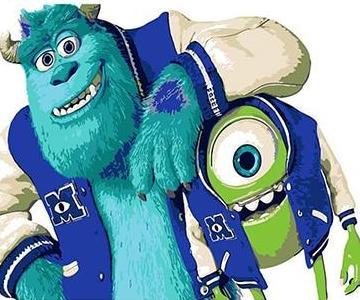 A Green Monster Paint By Numbers Kit - All Paint by numbers