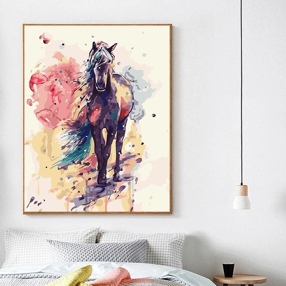 A Horse Paint By Numbers Kit - All Paint by numbers