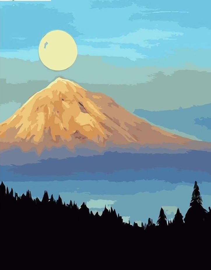 Sun & Mountain - All Paint by numbers