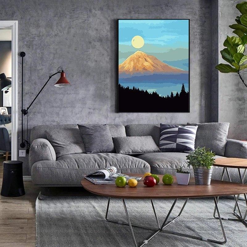 Sun & Mountain - All Paint by numbers