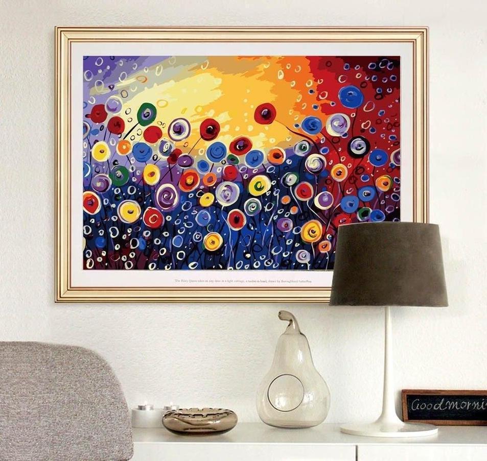 Flower Art Paint By Numbers Kit - All Paint by numbers