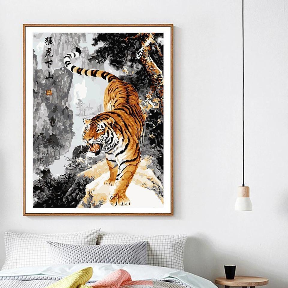 Roaring Tiger - All Paint by numbers