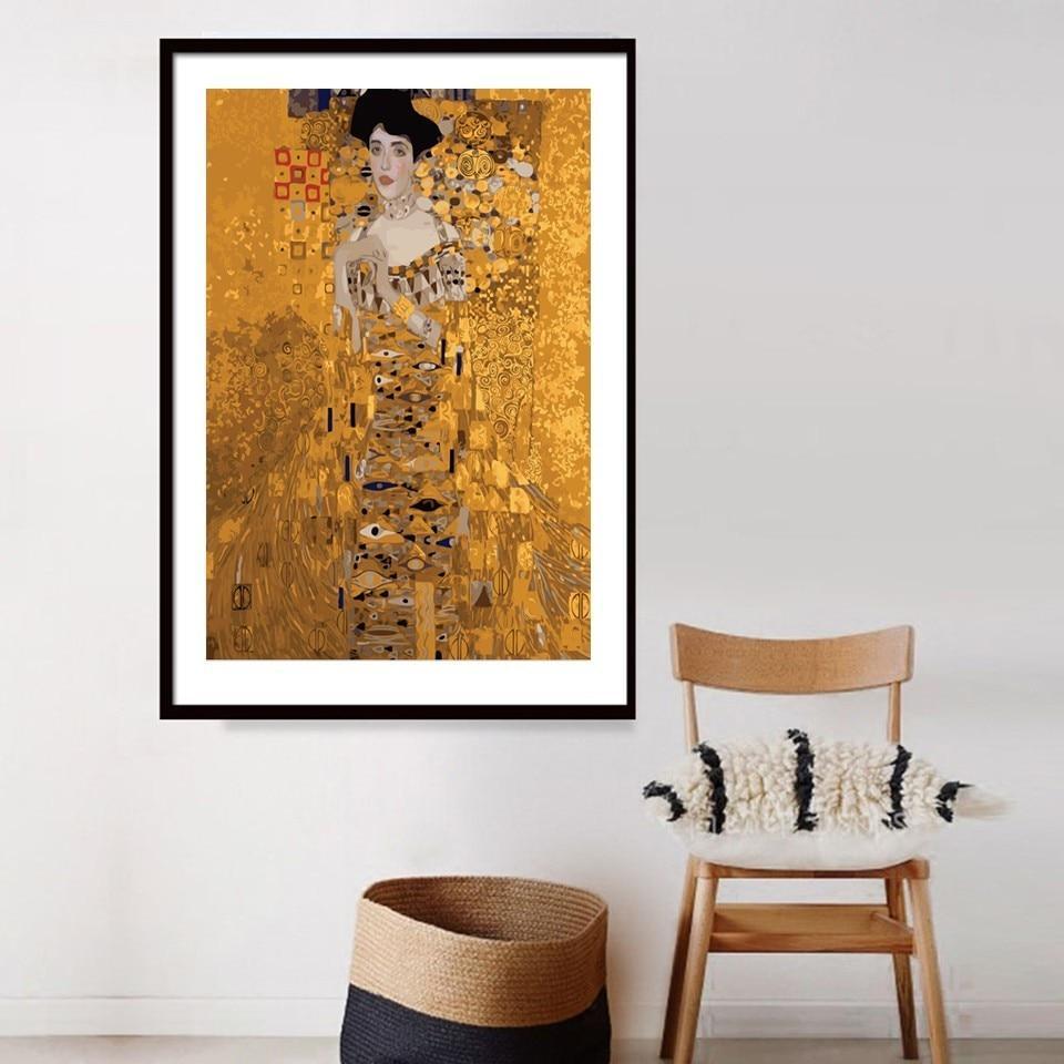 Maria Altmann Klimt Painting - All Paint by numbers