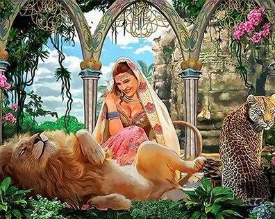 Queen, Lion & Leopard - All Paint by numbers