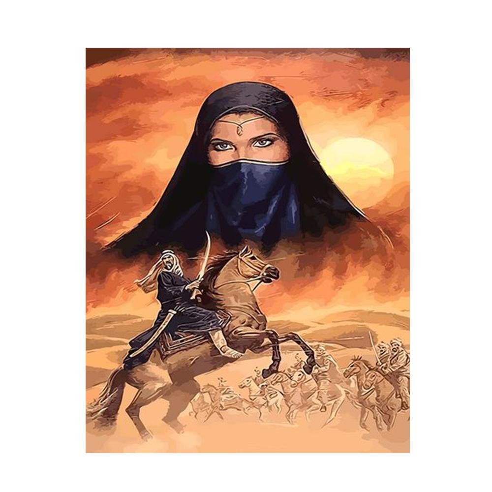 Muslim Knight Paint By Numbers Kit - All Paint by numbers