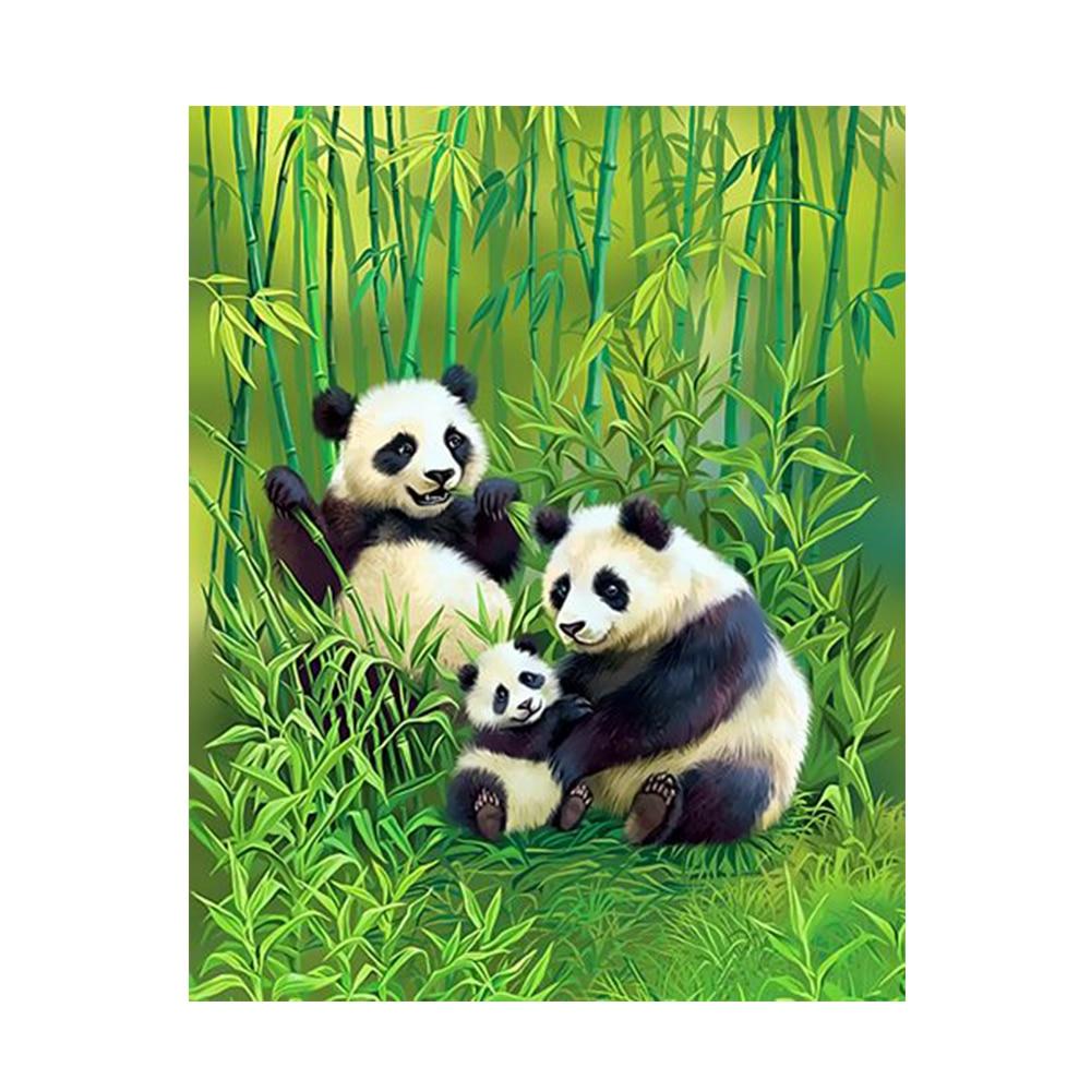 A Panda Family - All Paint by numbers