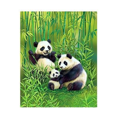 A Panda Family - All Paint by numbers