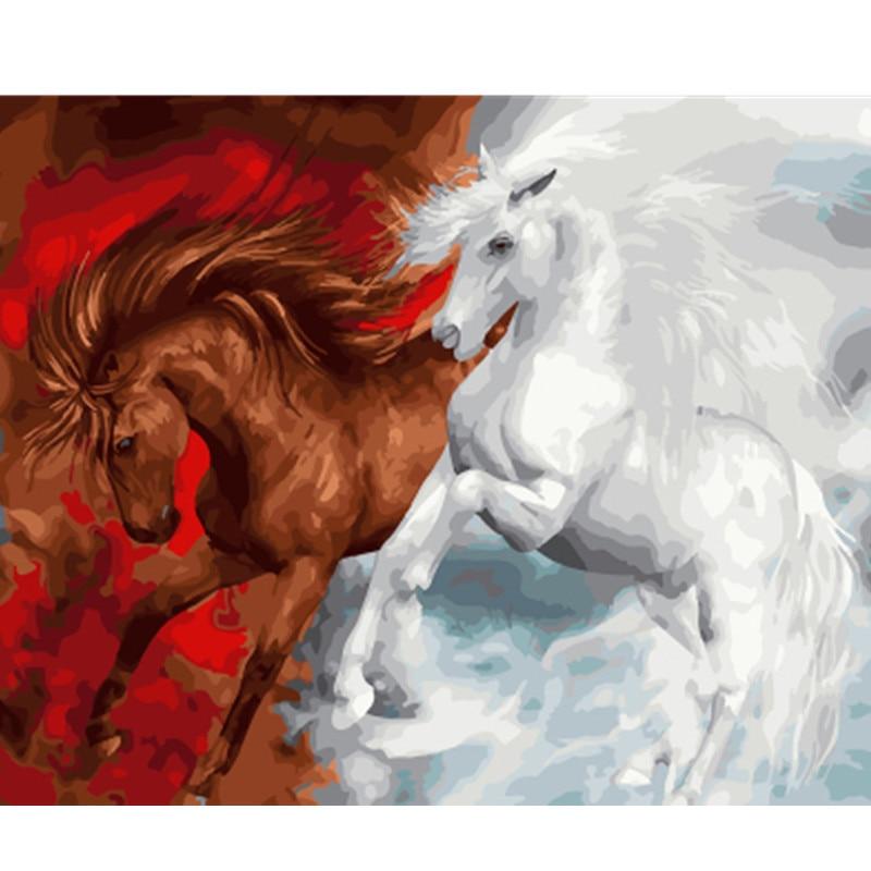 White & Brown Horse