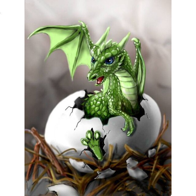 Baby Dragon - Paint By Numbers