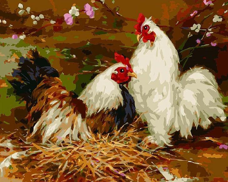 Chickens DIY Painting Kit - All Paint by Numbers
