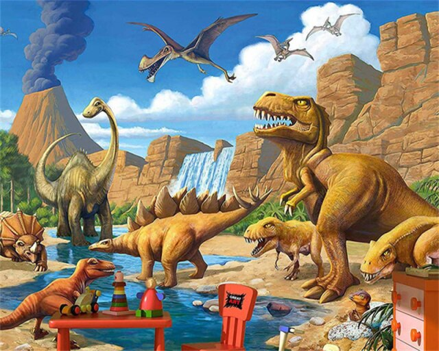 Dinosaur's Playground - Paint By Numbers