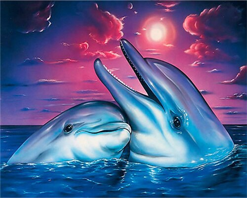 Dolphin Couple - Paint By Numbers