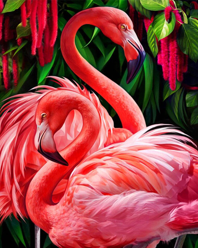 Flamingos- Beautiful Paint By Number