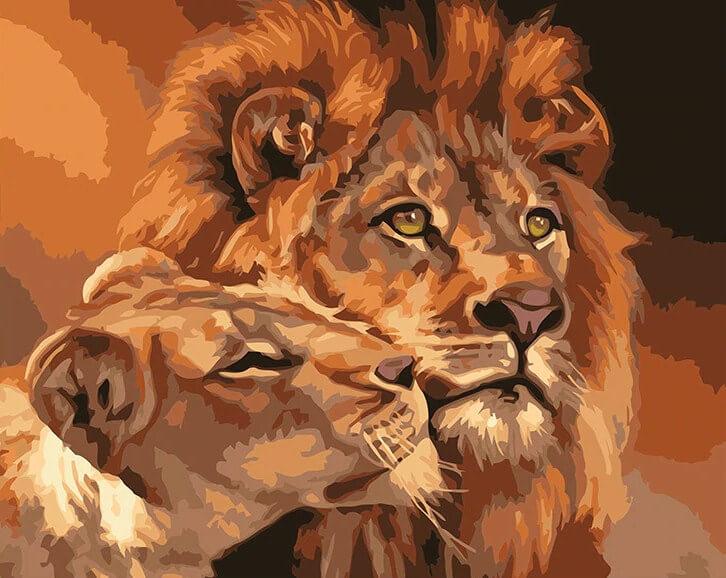 Lion & Lioness in Love