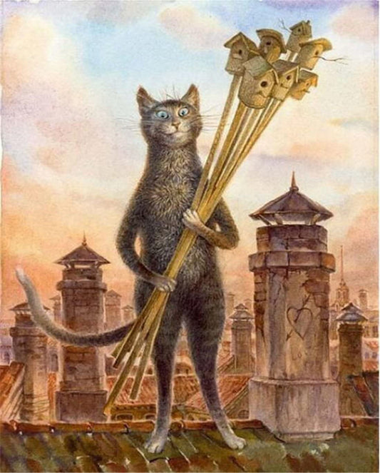 Mr. Cat DIY Paint By Number