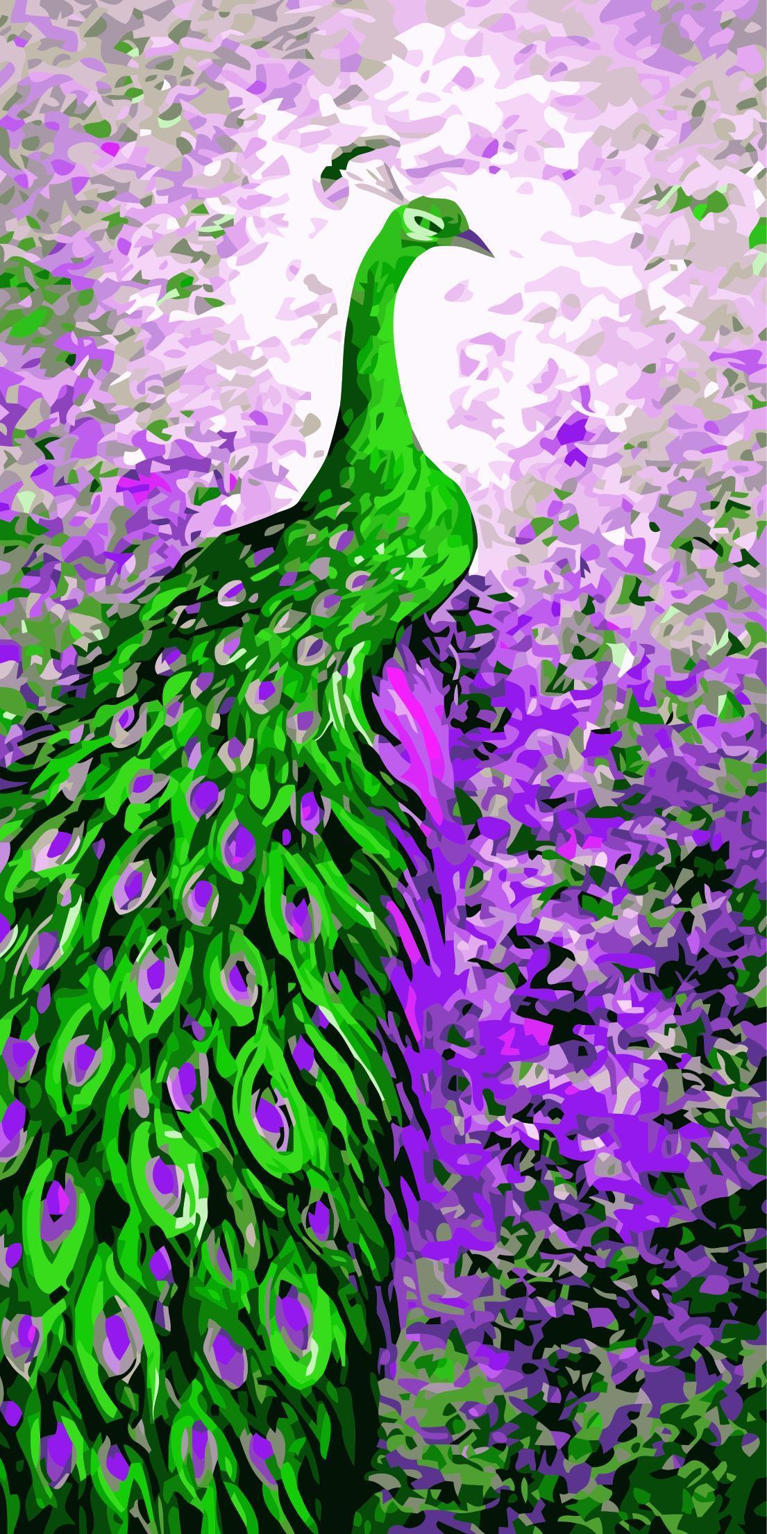 the peacock painting