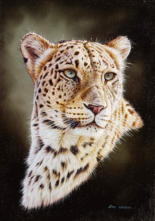 Persian Leopard Portrait - Art by Eric Wilson