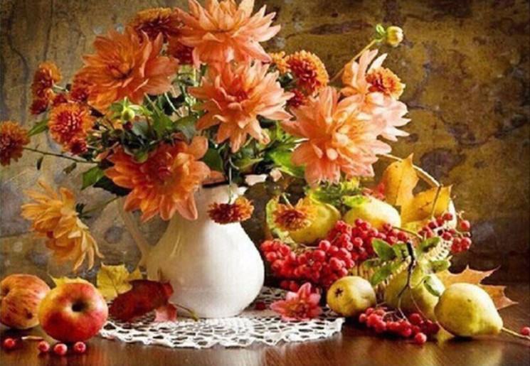 Flowers and Fruits Painting - All Paint by numbers