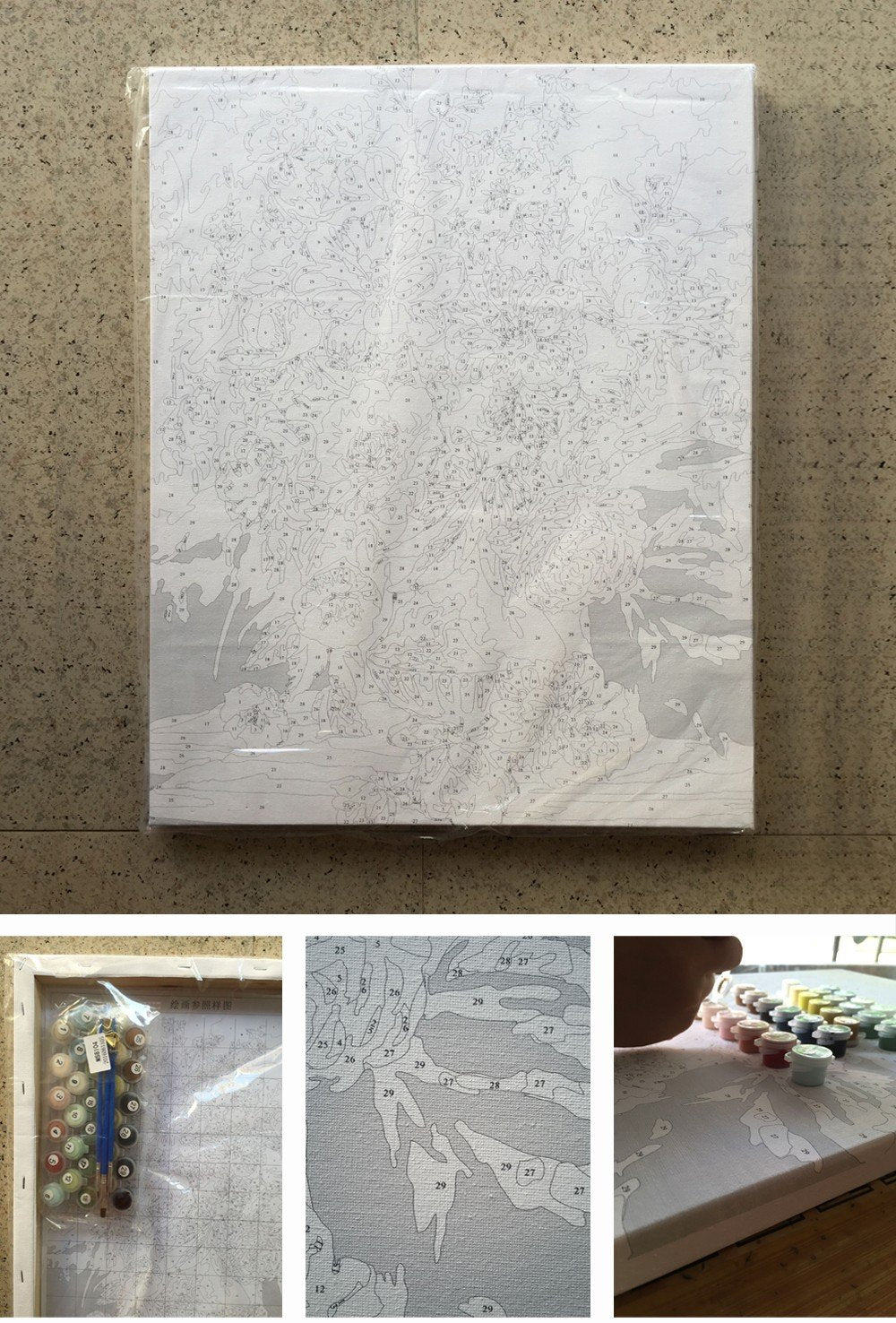 White Daisies Painting Kit [USA SHIPPING]