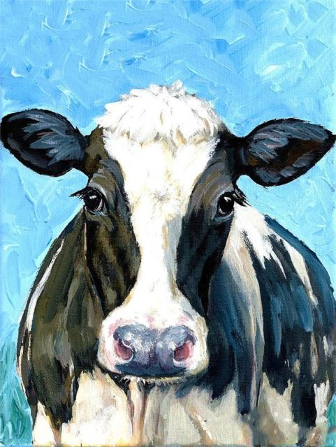 Cow By Numbers Cows Paint By Numbers – AllPaintbyNumbers