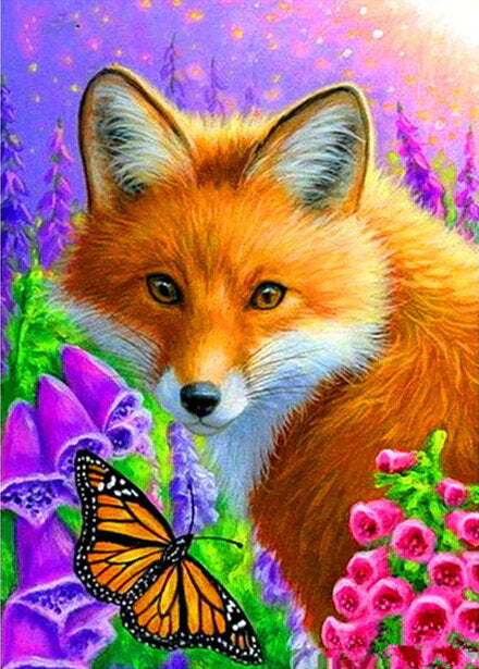 FILASLFT Fox Paint by Number for Adults,Paint by Numbers Beginner,Animal Paint by Number Kits,Home Fashion Style Interior Decoration Paint by Number