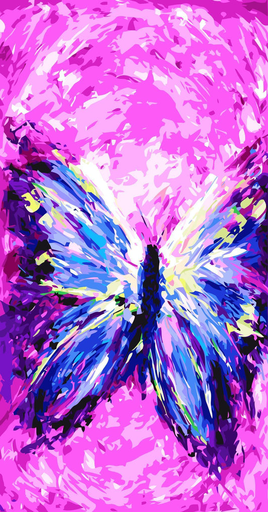 Abstract Butterfly Painting Kit for Adults - All Paint by numbers